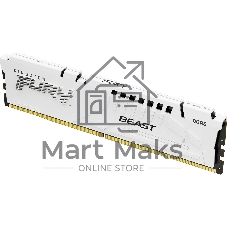 Оперативная память Kingston Fury Beast, DDR5, 16Gb (1x16GB), 5600MHz, CL40, DIMM, радиатор, белый
