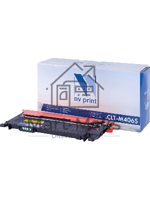 Картридж лазерный NVPrint совместимый Samsung CLT-M406S Magenta для CLP-360/365/368/CLX-3300/3305 (1000k)