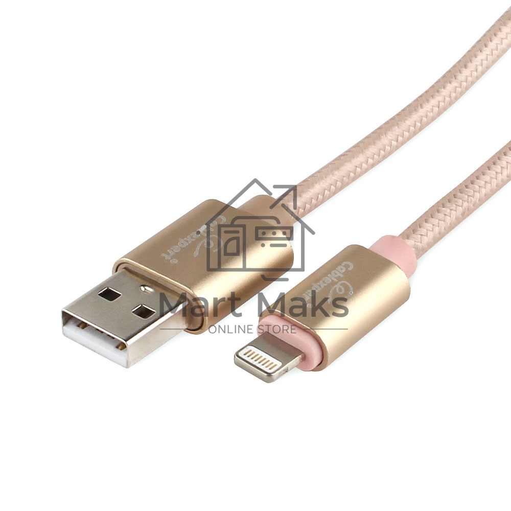 Кабель Cablexpert для Apple CC-U-APUSB02Gd-1.8M, AM/Lightning, серия Ultra, длина 1.8м, золотой, блистер