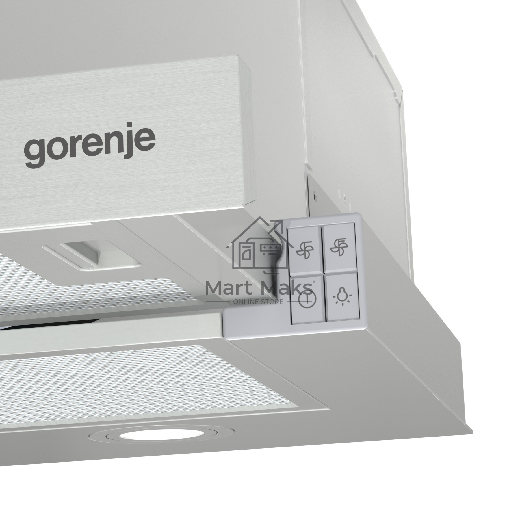 Вытяжка встраиваемая Gorenje TH62E4X нержавеющая сталь, 60 см, 450 куб. м/ч, 71 дБ