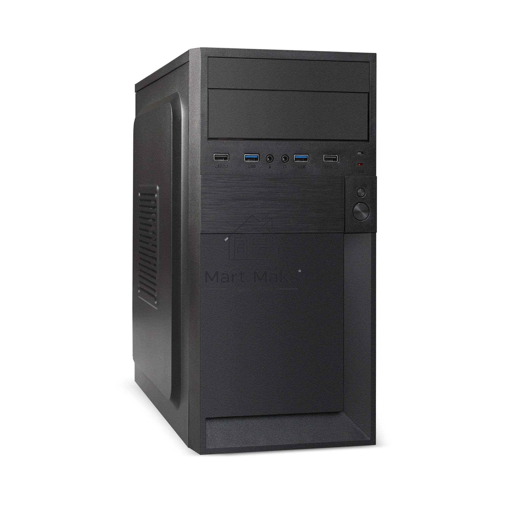 Компьютерный корпус Minitower ExeGate EX291146RUS BAA-105U2-01-AAA400 (mATX, БП AAA400 с вент. 8см, 2*USB+2*USB3.0, аудио, черный)