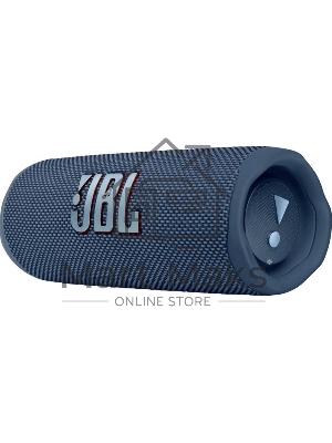 Портативная акустика JBL Flip 6 синий, Bluetooth 5.1, время воспроизведения 12 ч, емкость аккумулятора 4800 mAh, время заряда 2,5 ч, синий