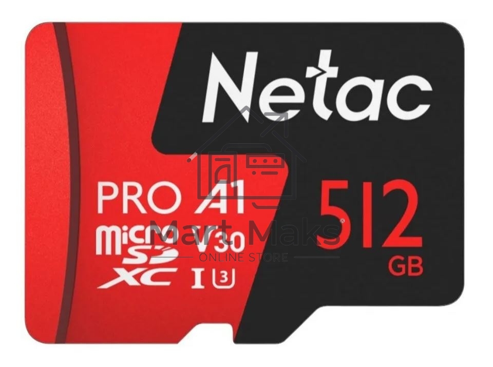 Флеш-накопитель NeTac P500 Extreme Pro MicroSDXC 512GB V30/A1/C10 up to 100MB/s