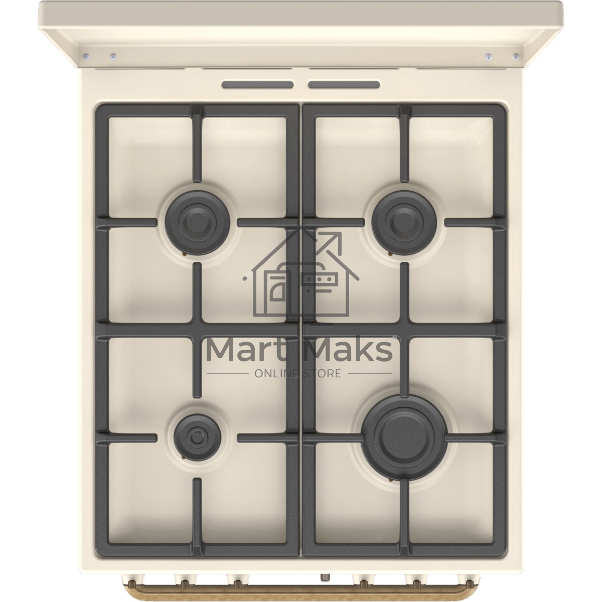Плита газовая Gorenje GGI5BCLI бежевый, конфорок 4 газовых, духовка 67 л, 50 см x 85 см x 59.4 см