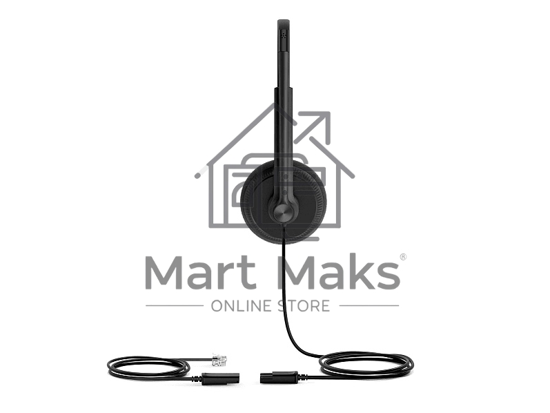 Гарнитура YEALINK YHS34 Lite Dual Дуо, Проводная, HD звук, QD, RJ9, шт