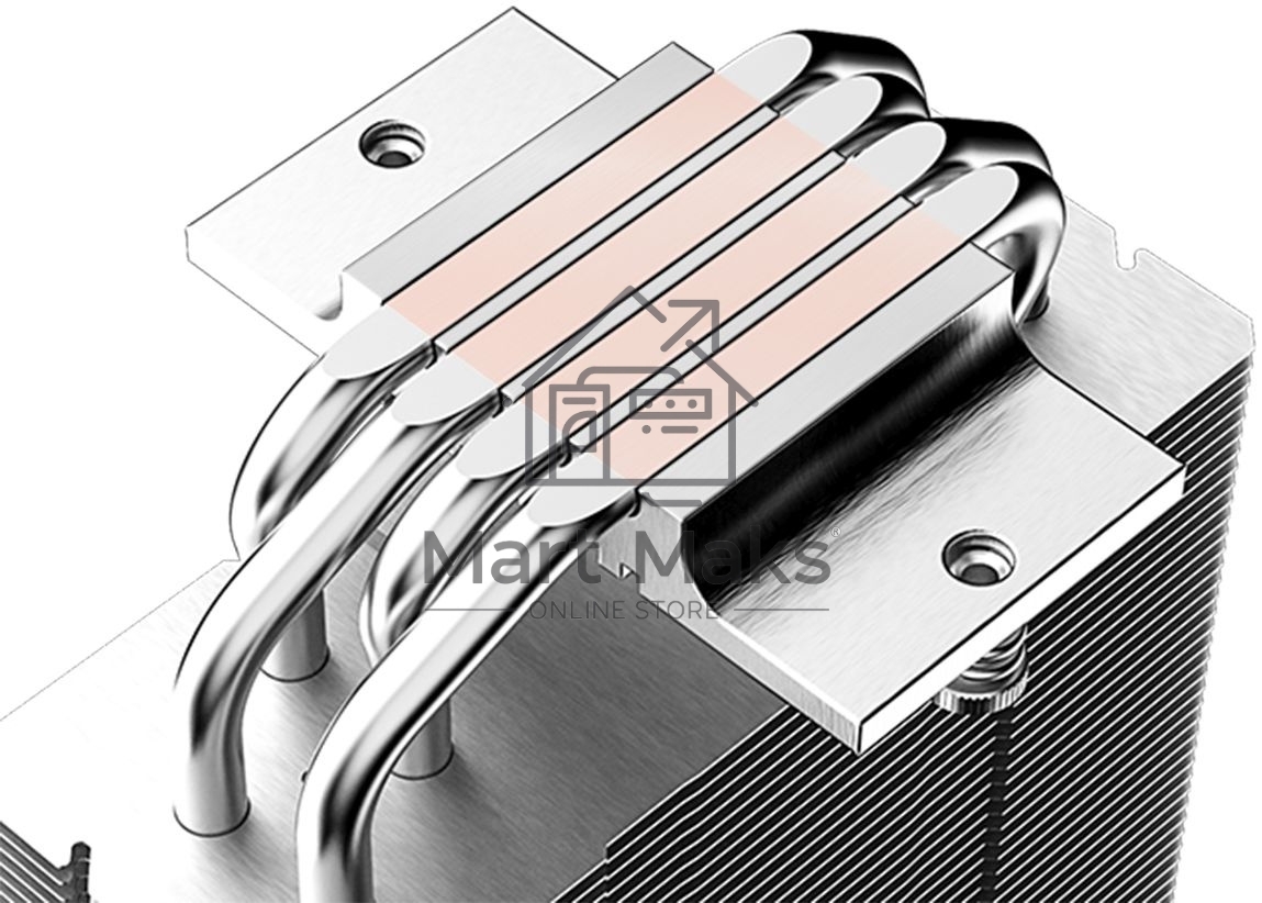 Кулер ID-COOLING SE-214-XT ARGB белый 120мм алюминий+медь 1500rpm 27db 4-pin 180W 150мм