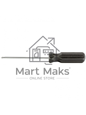 Отвертка PH0х75 мм, углеродистая сталь, черная пластиковая рукоятка Sparta