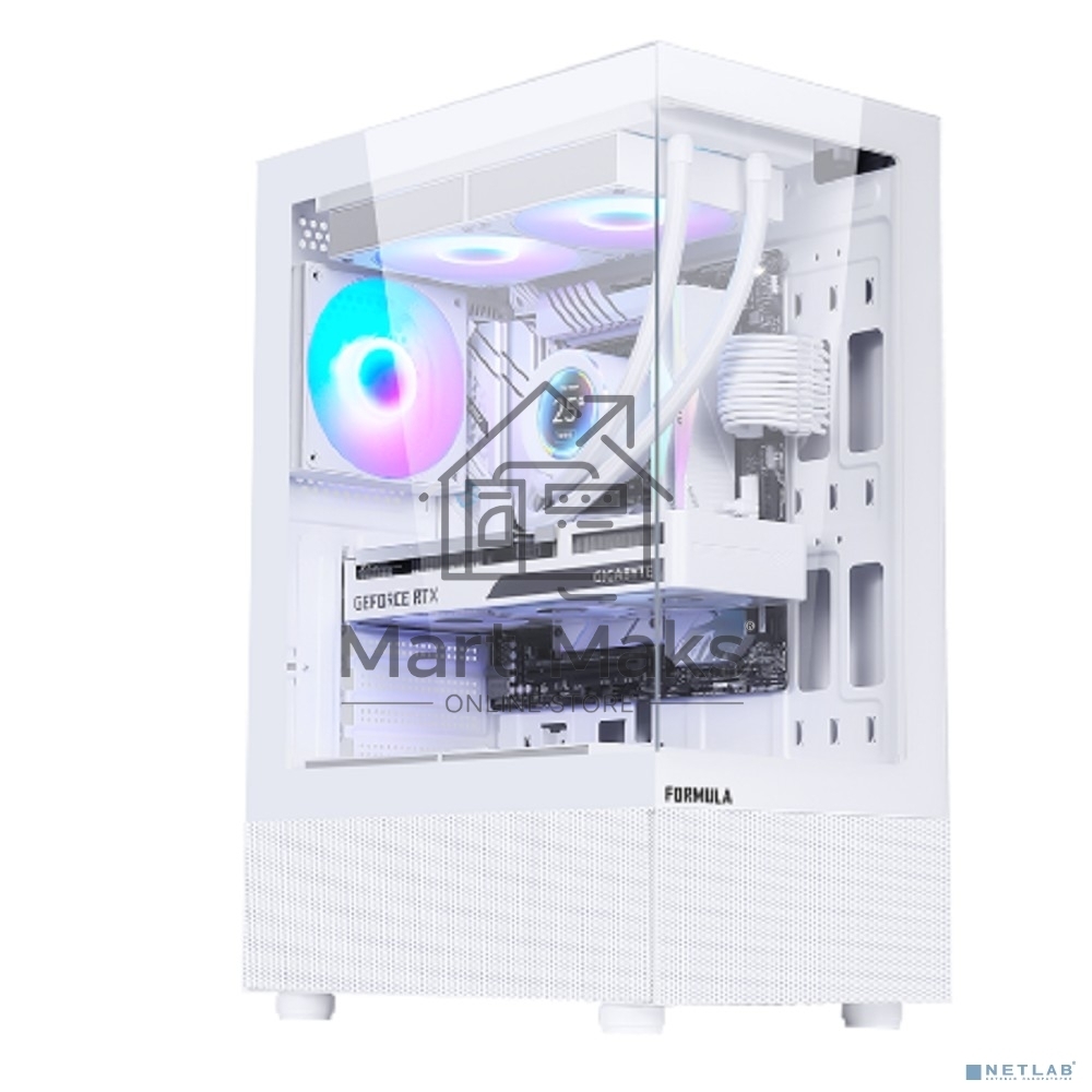Компьютерный корпус AeroCool / Formula Crystal Z1 PLUS белый без БП ATX 2xUSB2.0 1xUSB3.0 1xUSB3.1 audio bott PSU