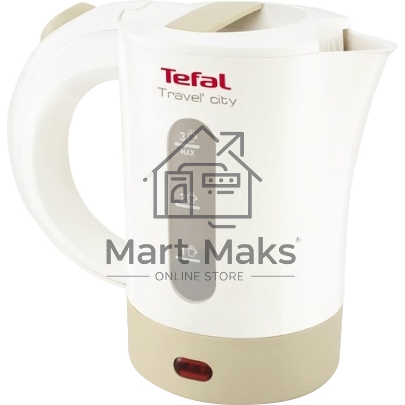 Чайник электрический Tefal KO120130 0.5л. 650Вт белый/бежевый(корпус: пластик)