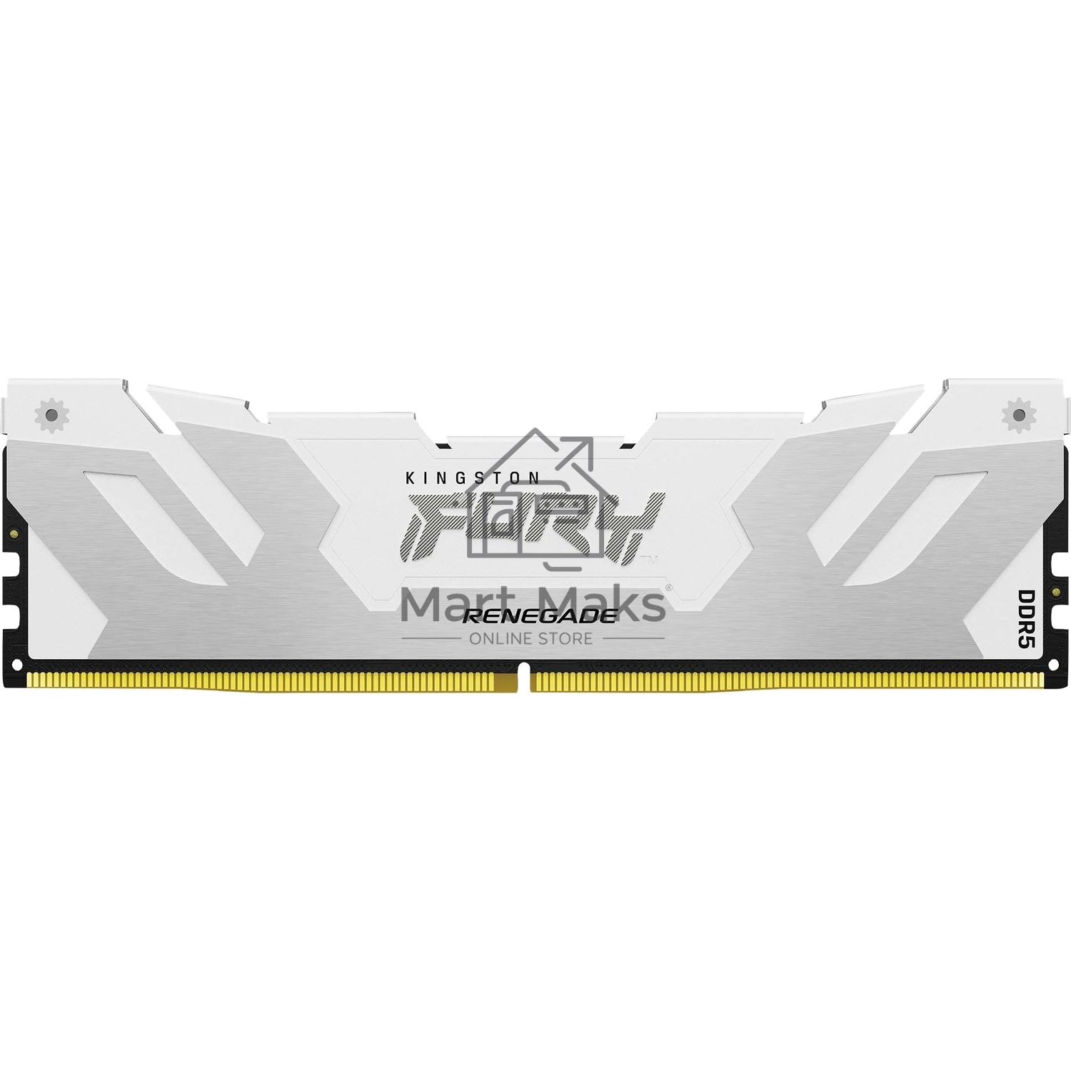Оперативная память Kingston Fury Renegade, DDR5, 32GB (1x32GB), 6400MHz, CL32, DIMM, радиатор, белый