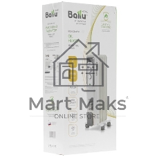 Обогреватель масляный Ballu CUBE BOH/CB-05W (5 секций), белый, 1000 Вт, 15 м2, механический термостат