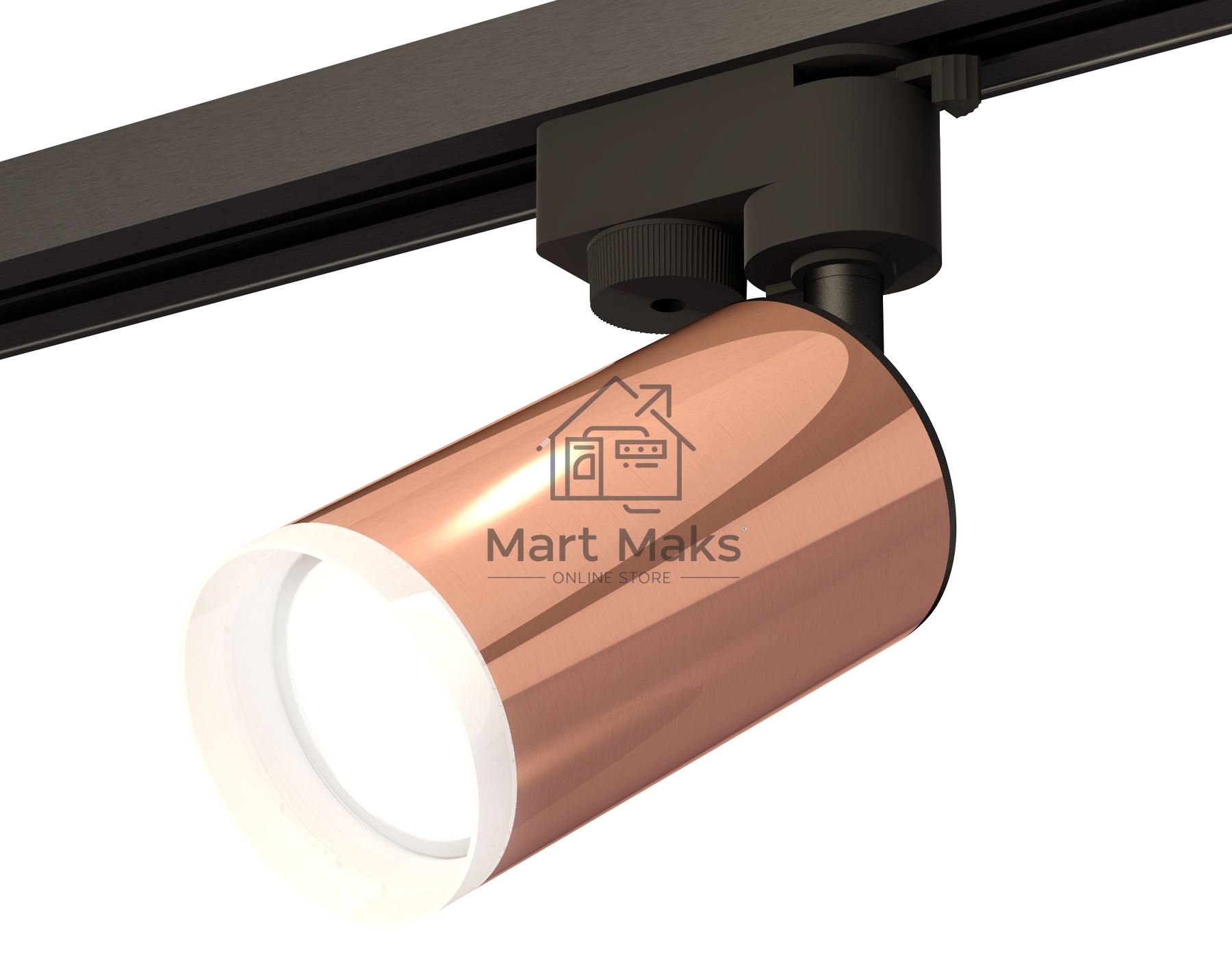 Светильник Ambrella light XT6326012 PPG/SBK/FR золото розовое полированное/черный песок/белый матовый MR16 GU5.3