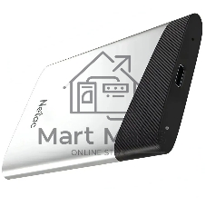 Внешний SSD Netac Z6S, 120 GB, USB 3.2 Gen 2 Type-C, R/W 520/440, серебристый
