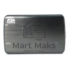 Внешний корпус для HDD/SSD AgeStar 3UB2A12 SATA пластик/алюминий черный 2.5