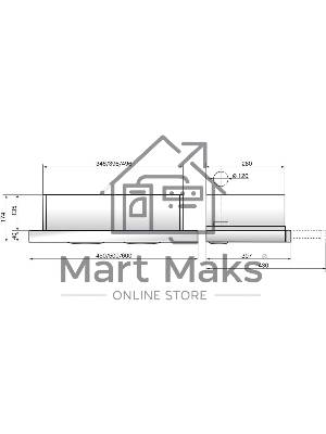 Вытяжка встраиваемая Elikor Интегра Glass 45Н-400-В2Д нержавеющая сталь/черное стекло, 45 см, 400 куб. м/ч, 55 дБ