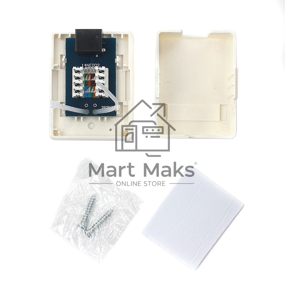 Розетка NA216 RJ-45 кат.6 внешняя 1 порт, 110&Krone