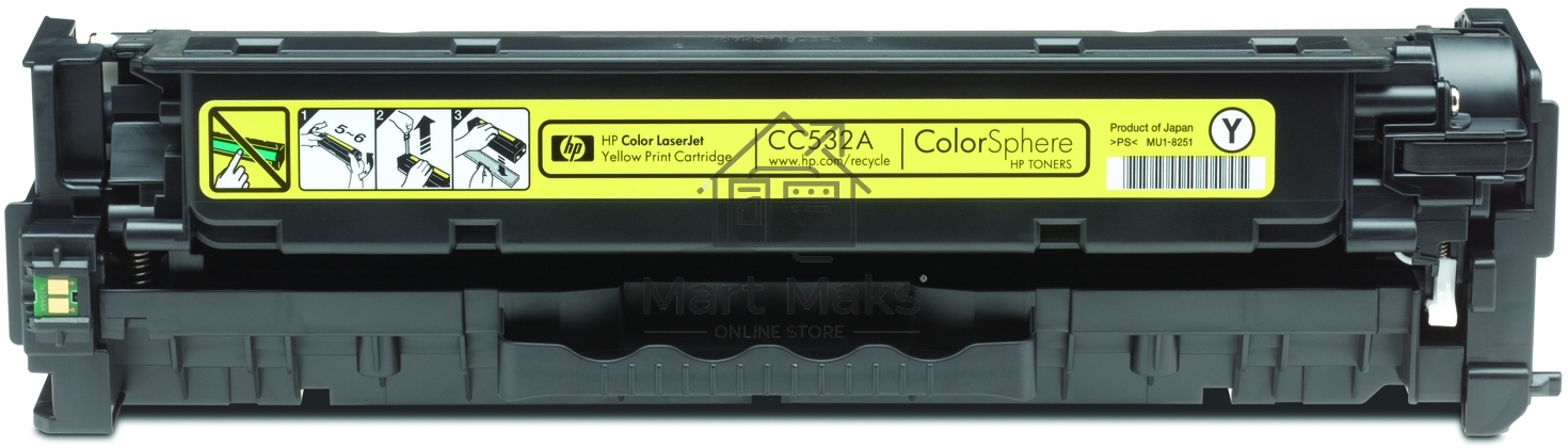 Картридж лазерный HP CC532A желтый для LJ CP2025/CM2320 2800стр.