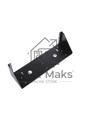 Кронштейн телекоммуникационный настенный вертикальный 3U, черный КНО-В-3U-9005