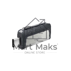 Флешка USB SanDisk DDC2 Ultra Dual (SDDDC2-032G-G46), 128Gb, USB 3.0/USB 3.1 Type C, R/W 150/30, серый/черный