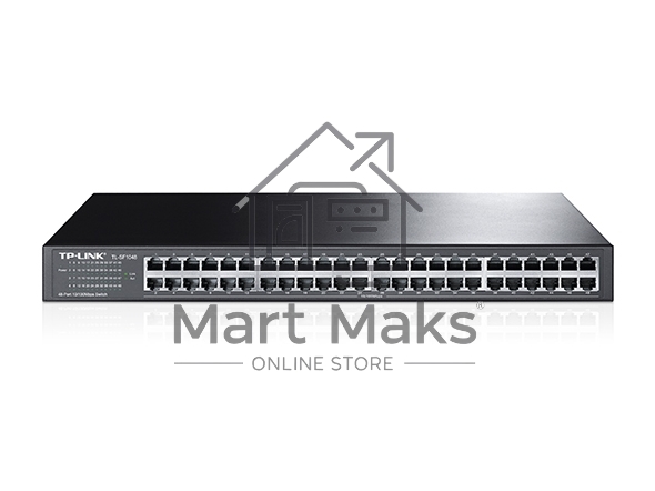 Коммутатор TP-Link SMB TL-SF1048 48-port 10/100M Switch, 48 10/100M RJ45 ports, 1U 19-inch rack-mountable steel case