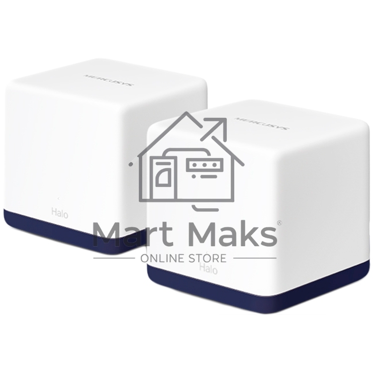 Система Mercusys MESH AC1900 Whole Home Mesh Wi-Fi System, 3× Internal Antennas, 3×GB ports (WAN/LAN) (2-pack)
