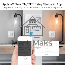 Розетка 1-пост. MOES Smart Socket WK-EU, Wi-Fi, 95-250 В, 16А, встраиваемая IP20, шторки + ЗК, белая