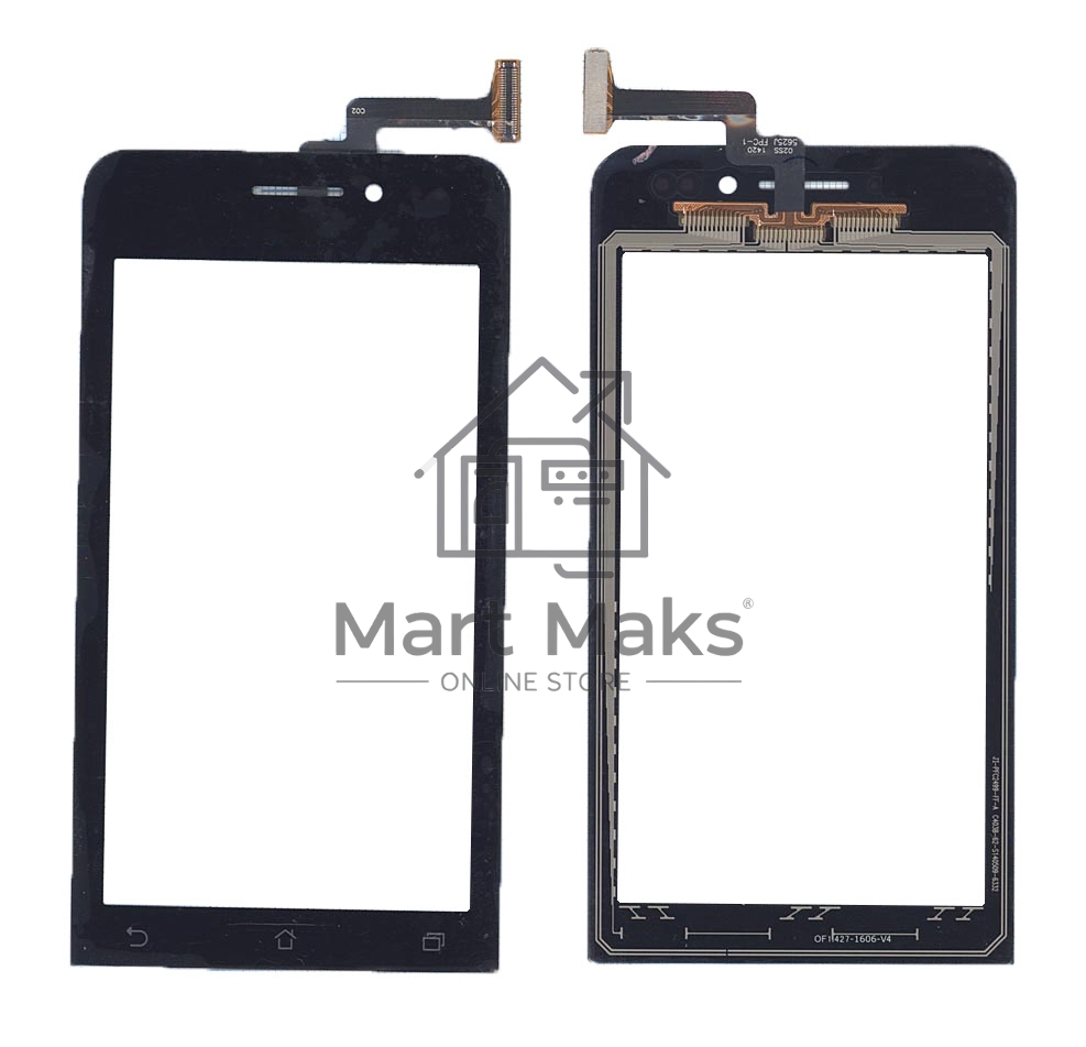 Сенсорное стекло (тачскрин) для Asus ZenFone 4 A450CG, черное
