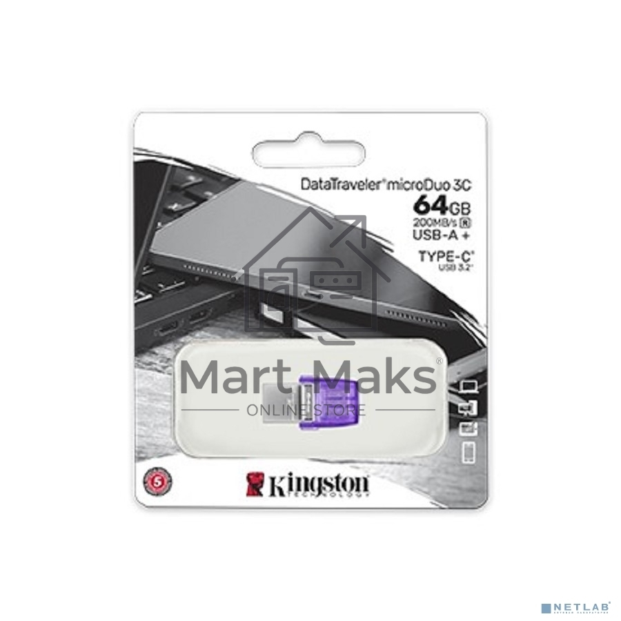 Флешка USB R/W Kingston USB3.2 256GB DTDUO3CG3/256GB