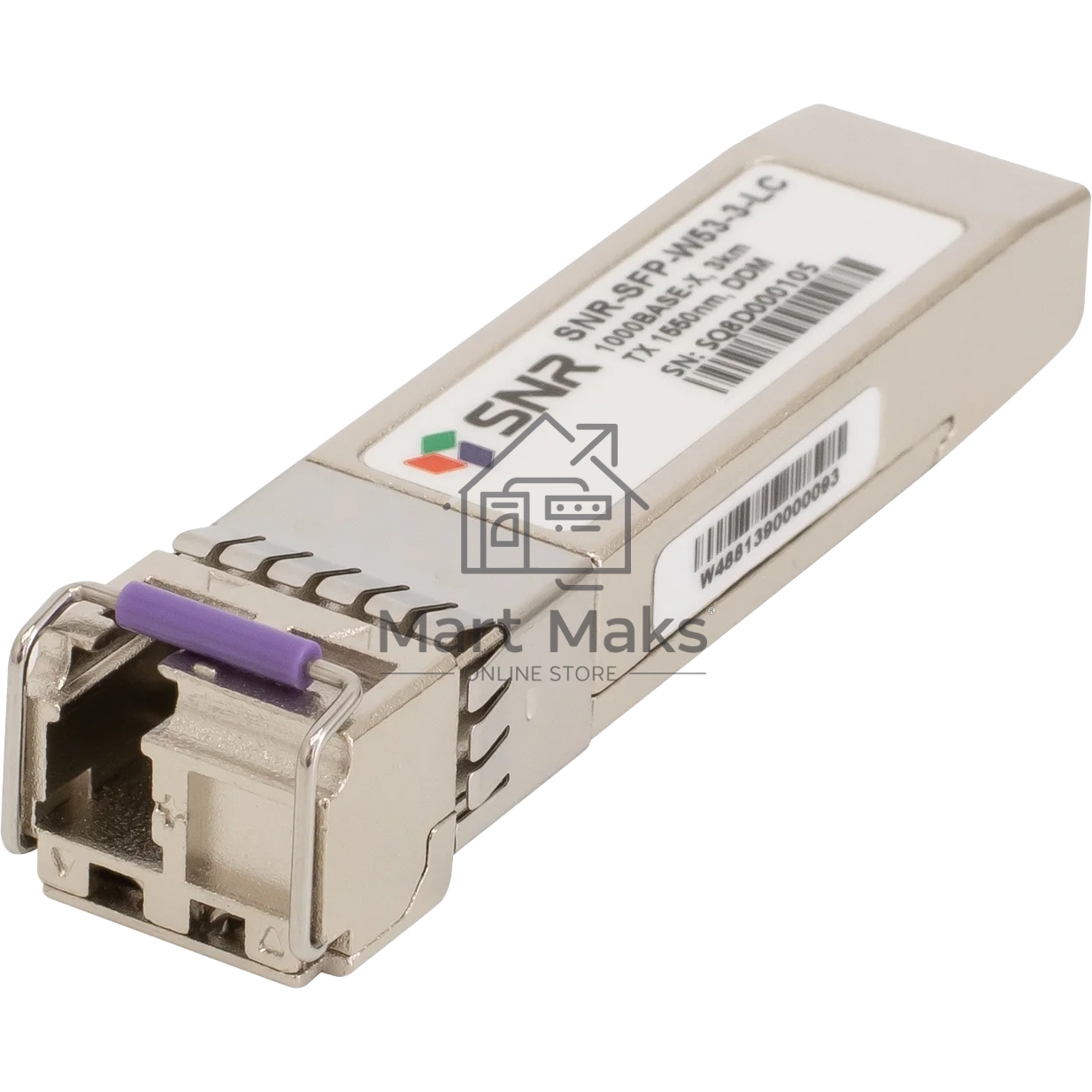 Модуль SFP WDM, дальность до 3км LC (6dB), 1550нм