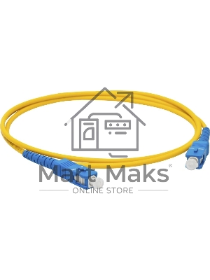 Патч-корд оптический LANMASTER, LSZH, дуплексный, SC/UPC-SC/UPC, SM, 2.0 м