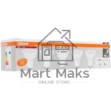 Лампа светодиодная LED Value LVPAR1650 6SW/830 230В GU10 10х1 RU OSRAM 4058075581449