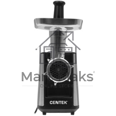 Мясорубка электрическая Centek CT-1604 Комбайн серый, 2200 Вт, 2.2 кг/мин, реверс, защита от перегрузки, насадки - 7