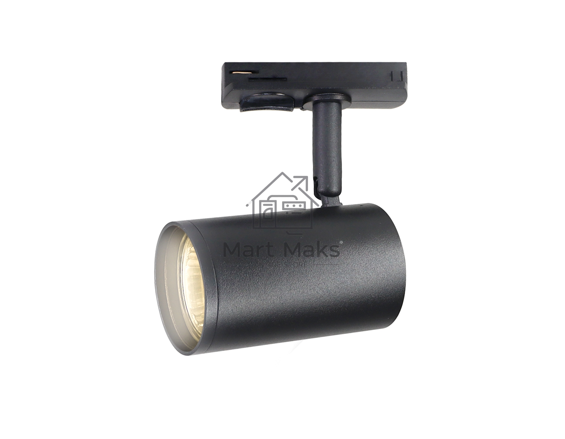 Трековый однофазный светильник со сменной лампой Ambrella light GL5129  BK черный GU10 max 12W