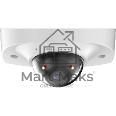 Уличная мини-купольная IP-видеокамера SmartDualLight Dahua DH-IPC-HDBW2449FP-AS-IL-0280B 4Мп, 1/2.9” CMOS, объектив 2.8мм, видеоаналитика, микрофон, ИК 30м, LED 30м, IP67, металл
