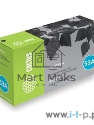 Картридж лазерный Cactus CS-Q7553AS черный (3000 стр.) для HP P2014/P2015/M2727