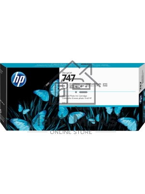 Картридж струйный HP 747 усилитель глянца, для HP DesignJet Z9+ 300-ml