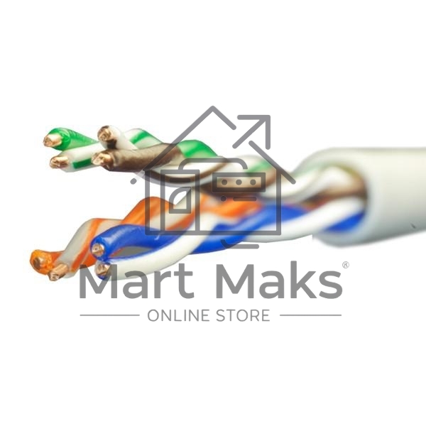 Кабель витая пара U/UTP кат.5E 4х2х24AWG solid CU PVC Standart (м) SUPRLAN