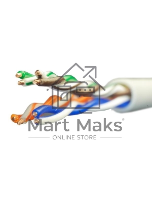 Кабель витая пара U/UTP кат.5E 4х2х24AWG solid CU PVC Standart (м) SUPRLAN