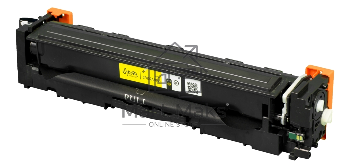 Картридж лазерный Sakura CF402A/045M для HP Color LaserJet Pro M252n/M252dn/MFP277dw/277n и Canon i-SENSYS LBP-610C, MF-630C, желтый, 1 300к.