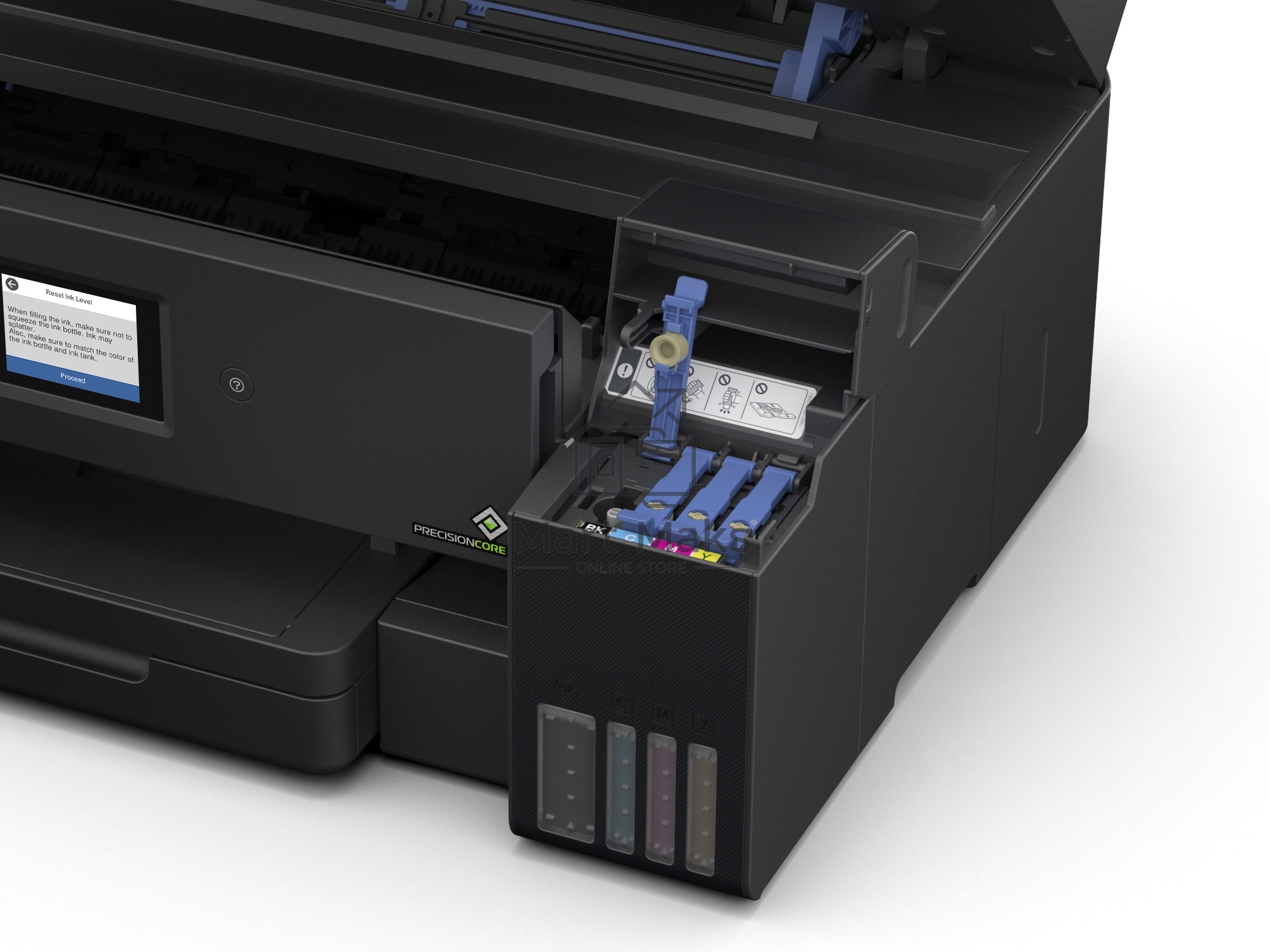 МФУ струйный Epson L14150, A3, цветной, печ. 38 стр/мин (ч/б) 24 стр/мин (цв.), 1200 x 4800 dpi (печать) 1200x2400dpi (скан.), USB, RJ-45, Wi-Fi