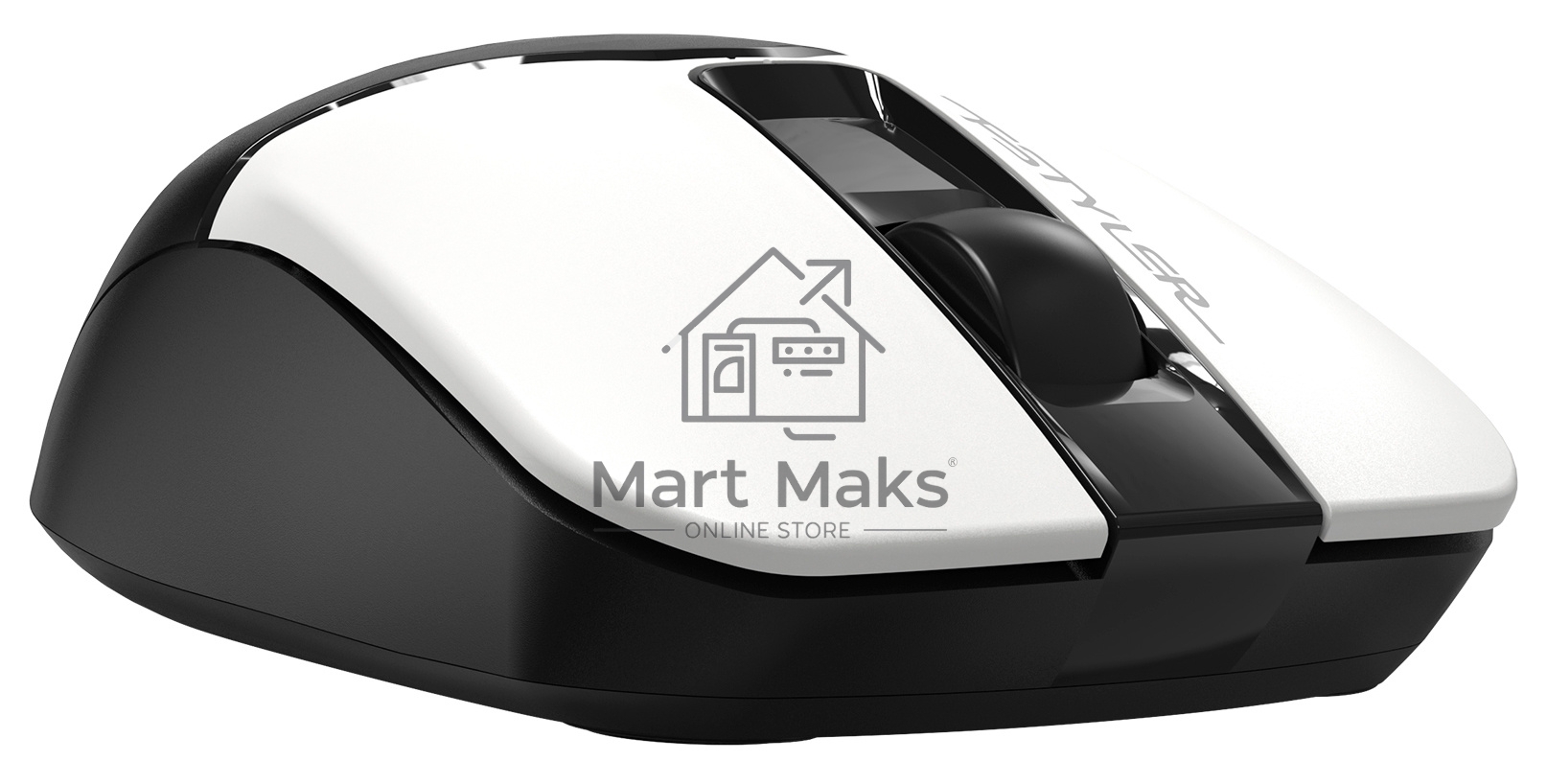Мышь беспроводная A4Tech Fstyler FB12 белый/черный, 1200 dpi, радиоканал, Bluetooth, USB, кнопки - 3