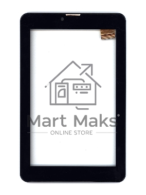 Сенсорное стекло (тачскрин) для Irbis TZ742, черное с рамкой