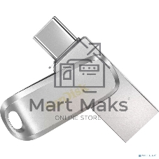 Флешка USB Sandisk Ultra Dual Luxe (SDDDC4-032G-G46), 32Gb, USB 3.2 Gen 1/Type-C, R/W 150/40, серебристый