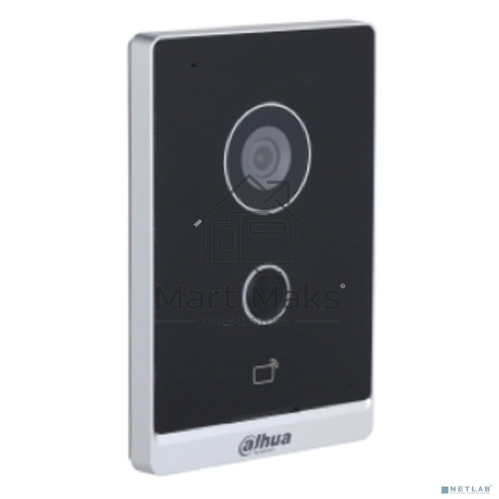 Вызывная панель DAHUA DHI-VTO2211G-P-S2 с разрешением камеры 2мп и CMOS сенсором, WDR, слот для SD карты до 256Гб, IP65, питание DC 12V/PoE