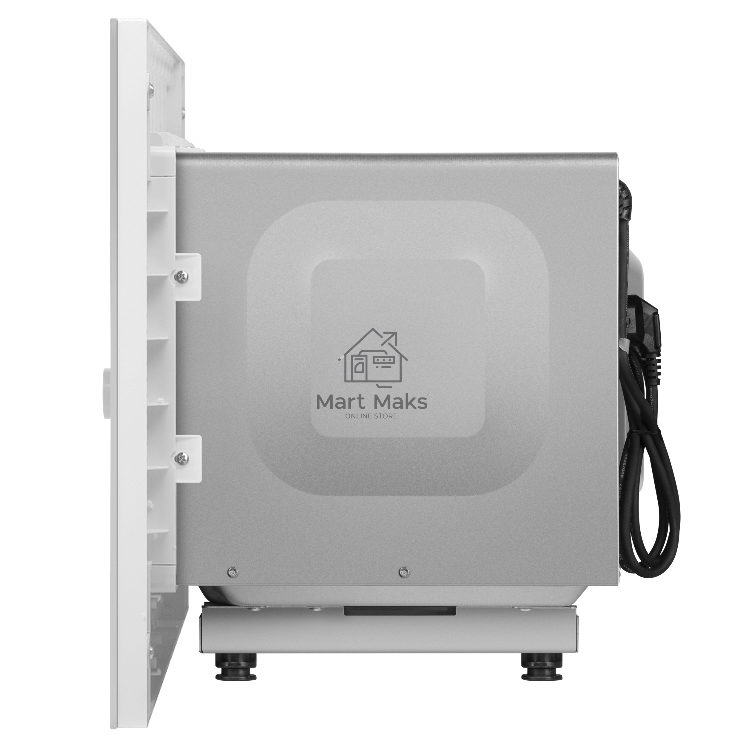 Микроволновая печь встраиваемая Maunfeld JBMO820GW01 белый, 20 л, 1080 Вт, переключатели - сенсор/поворотный механизм
