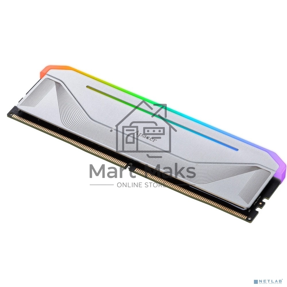 Оперативная память Apacer Nox, DDR5, 16Gb (1x16 Gb), 6000 MHz, CL38, DIMM, радиатор, RGb, белый