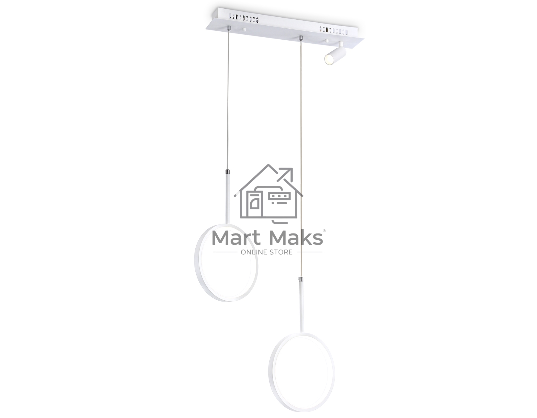 Светильник Ambrella light FL5272/2+1 WH белый 38W 3000K/4200K/6400K+4200K 500*90*1200 (ПДУ ИК)