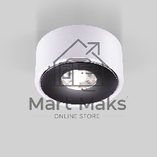 Glide 8W светильник накладной белый/черный (25100/LED)