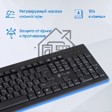 Клавиатура Oklick 95M проводная, USB Type-A, чёрный