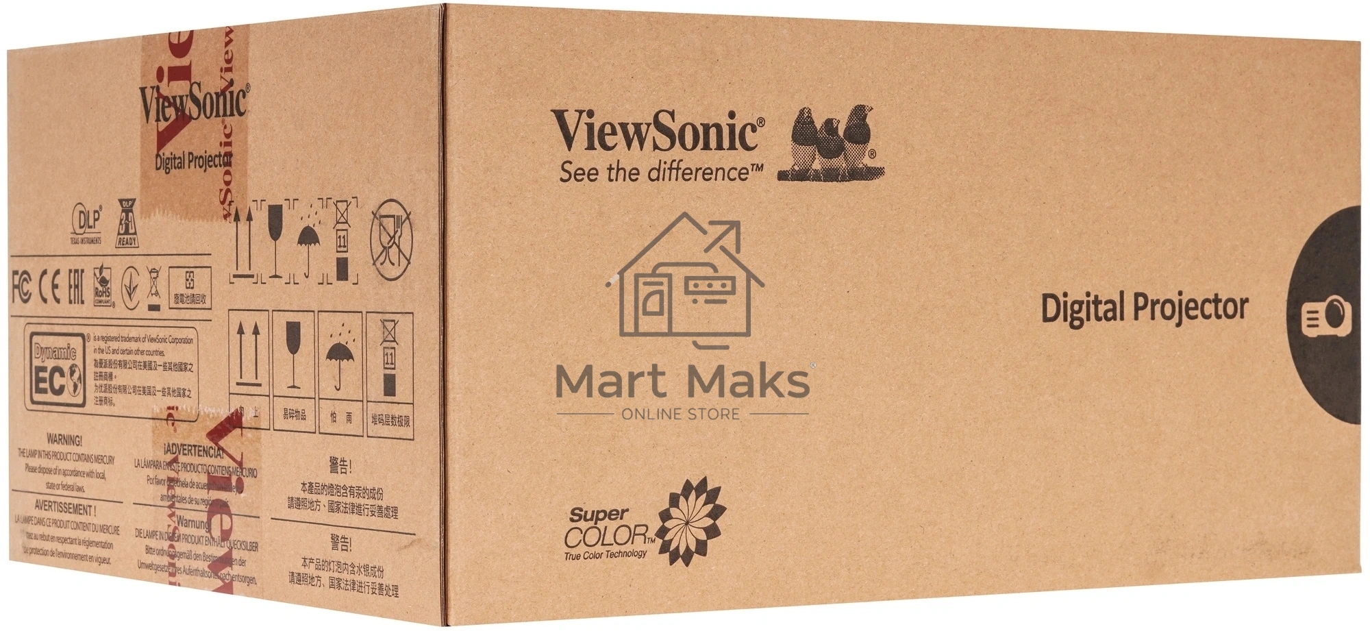 Проектор ViewSonic PX700HDH DLP 3700Lm LS (1920x1080) 22000:1 ресурс лампы:20000часов 2xHDMI 2.4кг